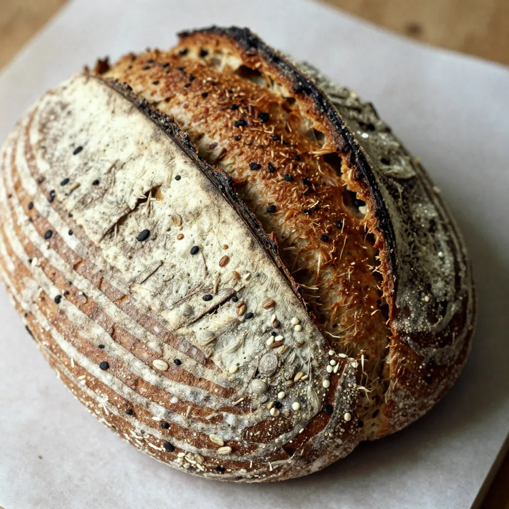 Collection of different ancient grain varieties